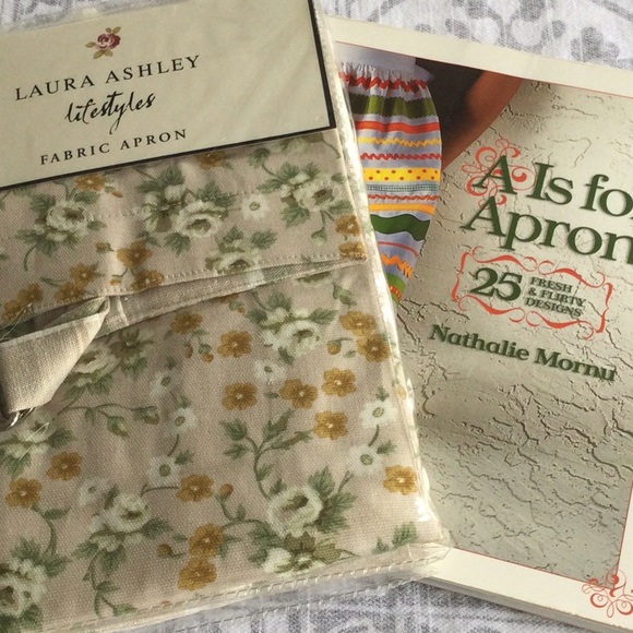 Laura Ashley apron and Apron pattern book - Picture 2 of 12